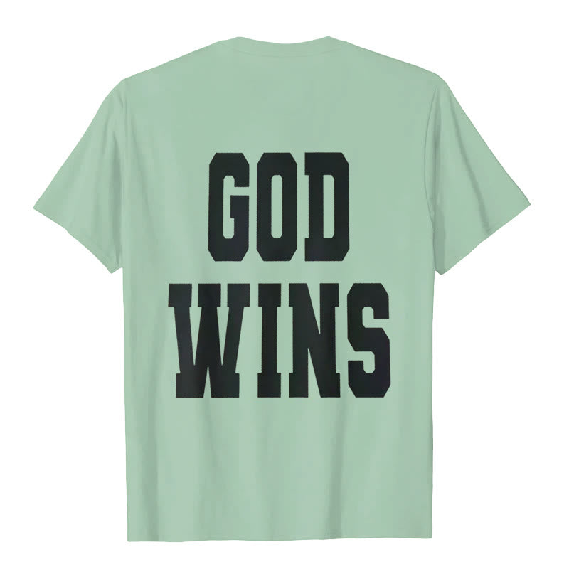 Christianartworkshop God Wins T-shirt