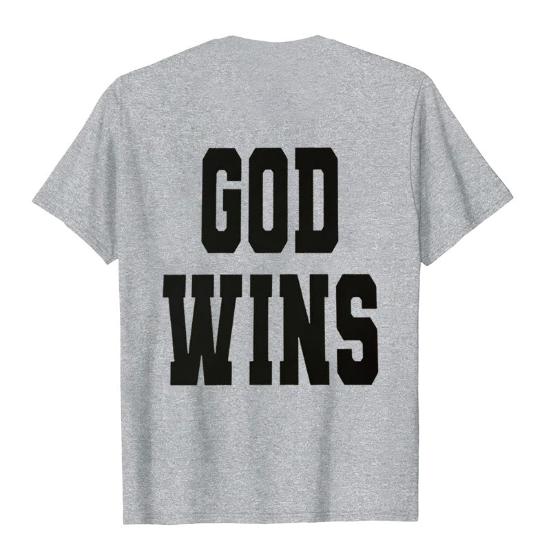 Christianartworkshop God Wins T-shirt