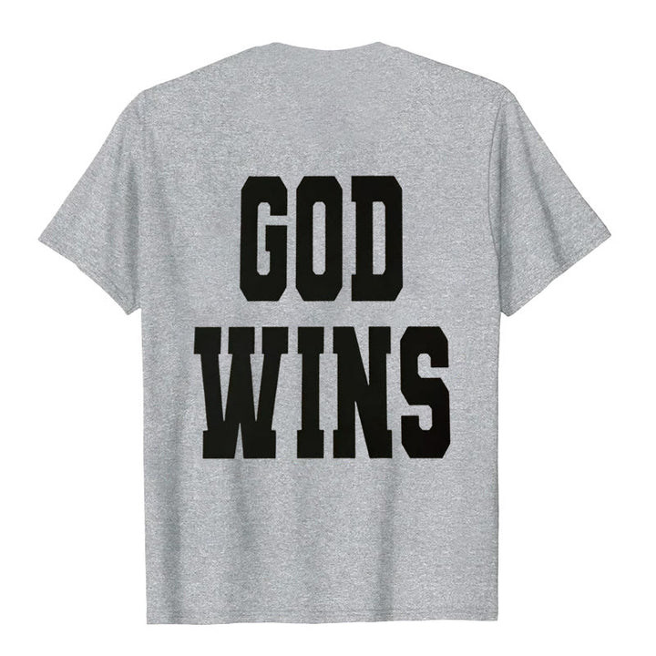 Christianartworkshop God Wins T-shirt