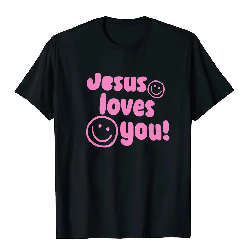 Christianartworkshop Jesus Loves You T-shirt