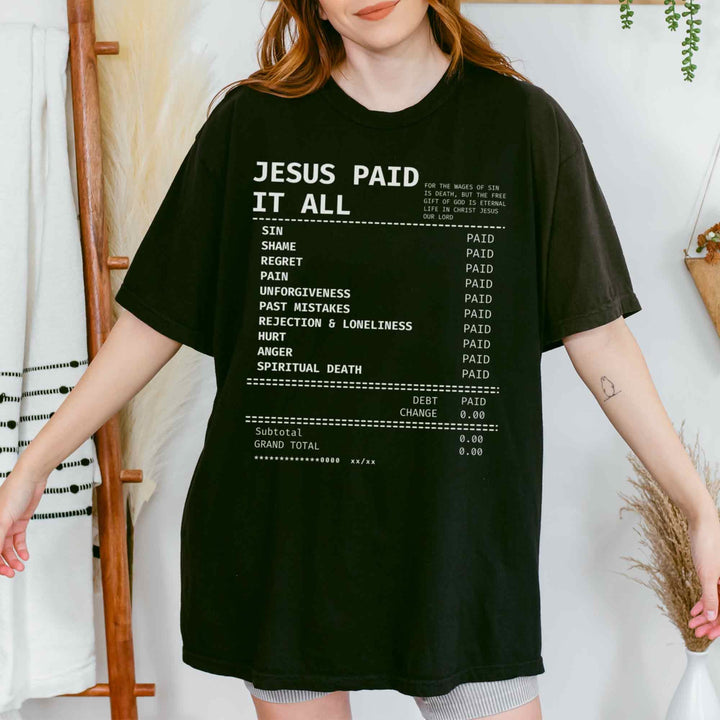 Christianartworkshop Jesus Paid It All T-shirt