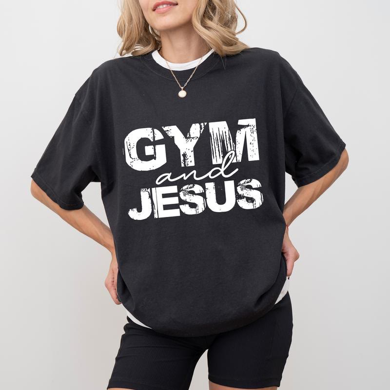 Christianartworkshop Gym and Jesus T-Shirt