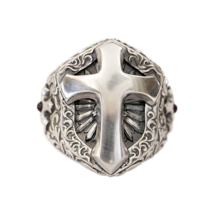 Christianartworkshop 925 Sterling Silver Divine Cross Ring - A Symbol of Spiritual Connection - image 6