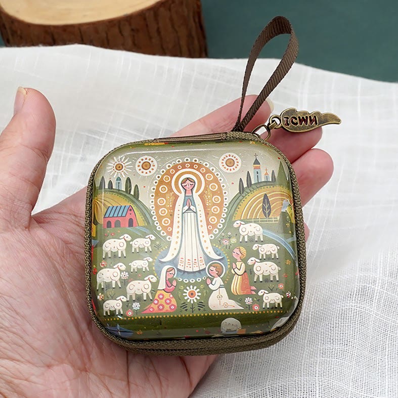 FREE Today: 9 Patterns Cartoon Style Square Rosary Cases: A Beautiful Blend of Faith and Function - Style-A - image 1