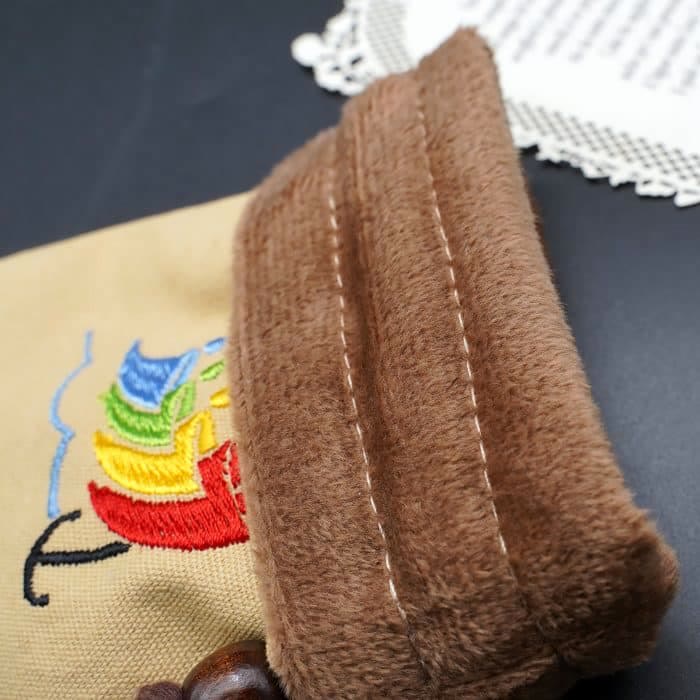 Christianartworkshop Classic Style Cotton Jewelry Pouches Storage Bag with Colorful Sailboat & Cross Embroidery: Divine Protection - image 3