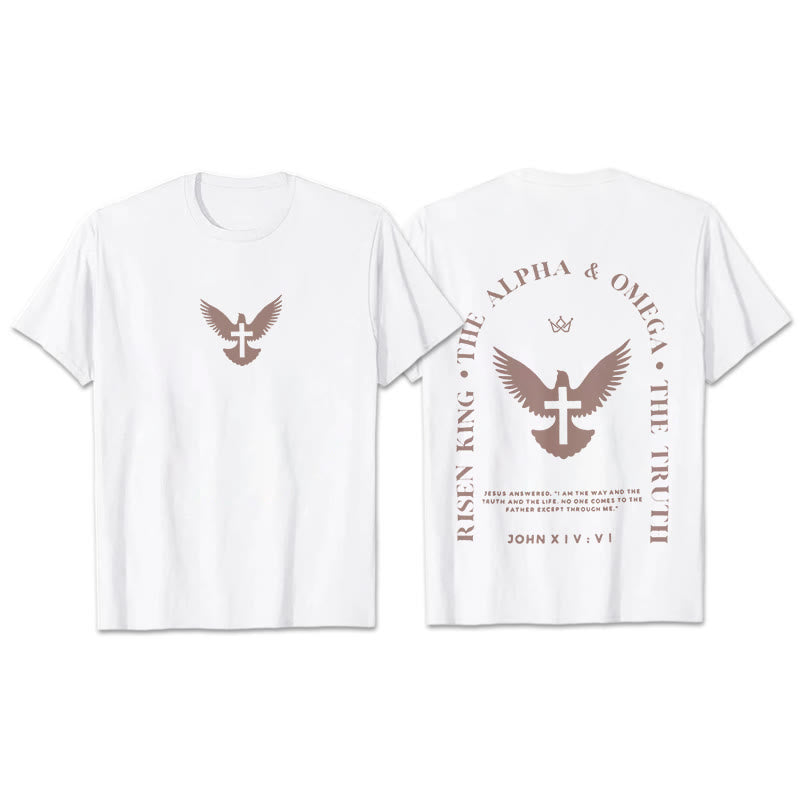 Christianartworkshop Jesus Is The Way The Truth The Life Cotton T-Shirt - White - 2XL - image 1