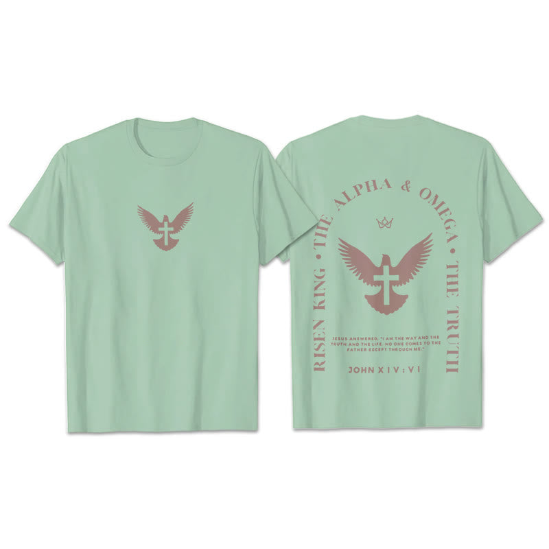 Christianartworkshop Jesus Is The Way The Truth The Life Cotton T-Shirt - Light Gray - 2XL - image 22