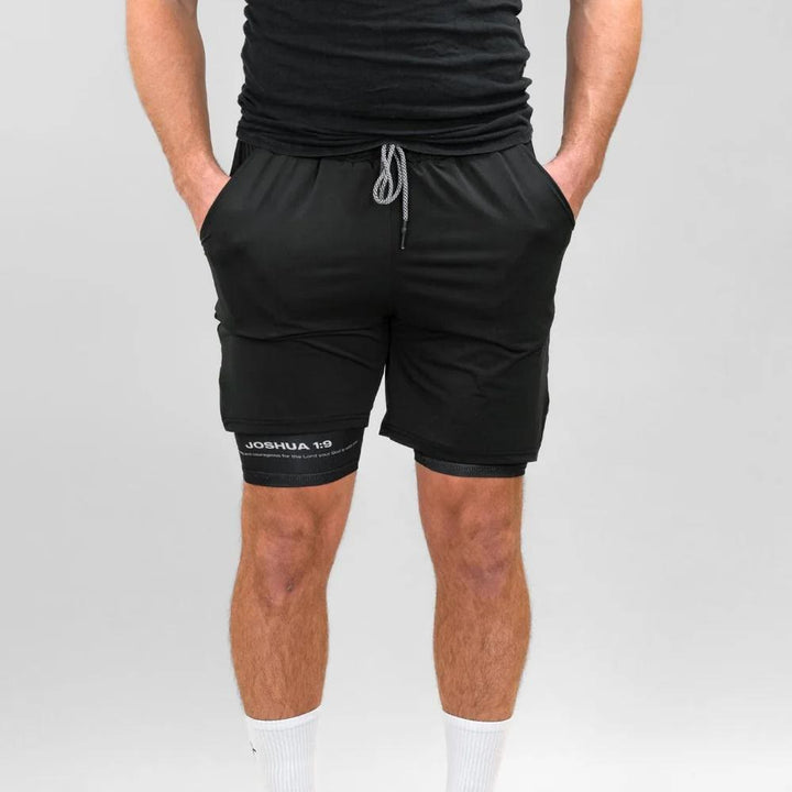 Christianartworkshop Joshua 1:9 Lion Performance Shorts - image 7