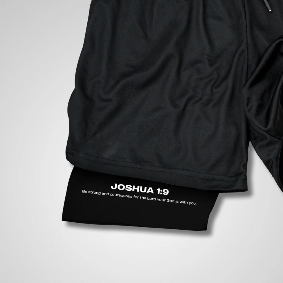 Christianartworkshop Joshua 1:9 Lion Performance Shorts - image 3