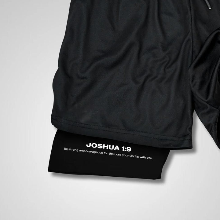 Christianartworkshop Joshua 1:9 Lion Performance Shorts - image 3