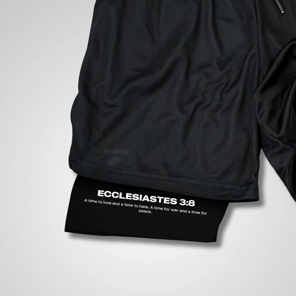 Christianartworkshop Ecclesiastes 3:8 Wings of War Performance Shorts - image 3