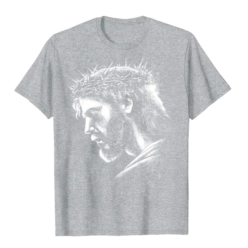 Christianartworkshop Jesus Vintage 90s Graphic T-shirt - Grey - 2XL - image 3