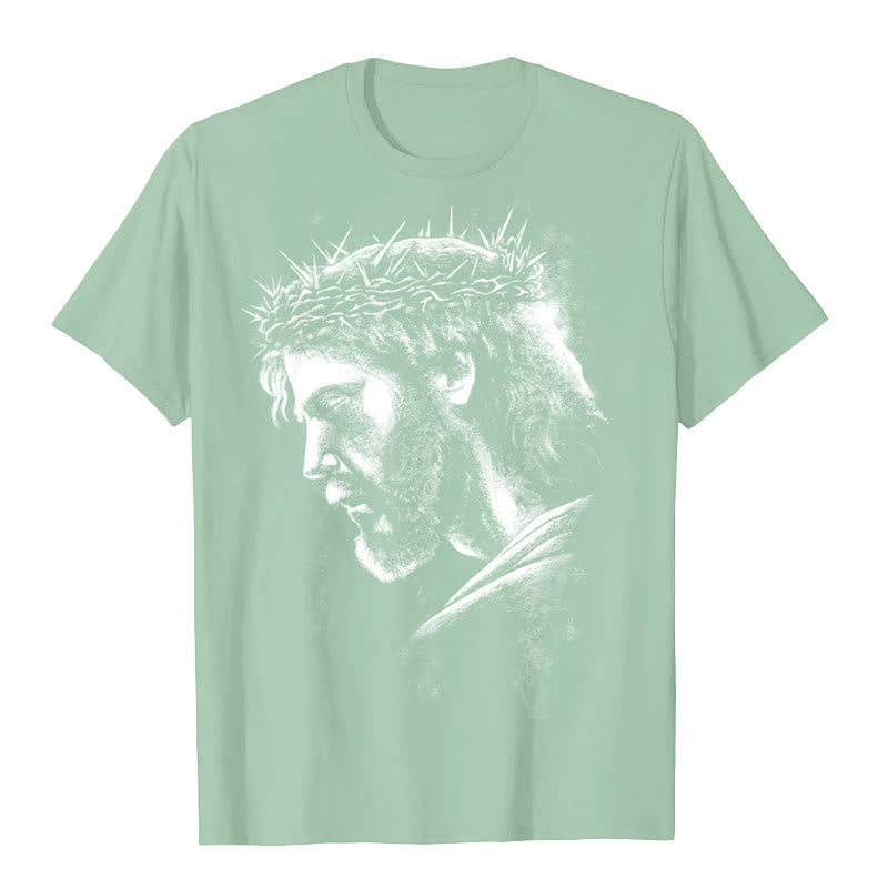 Christianartworkshop Jesus Vintage 90s Graphic T-shirt - Light Green - 2XL - image 5