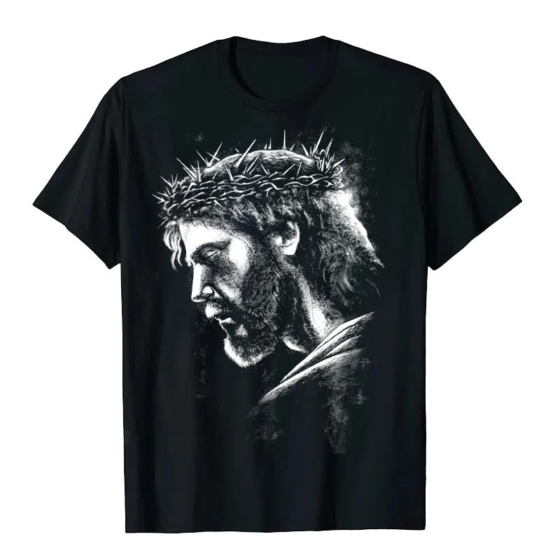 Christianartworkshop Jesus Vintage 90s Graphic T-shirt - Black - 2XL - image 1