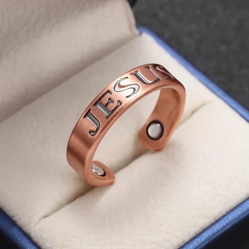 Christianartworkshop Minimalist Jesus Symbol Adjustable Ring: Enduring Token of Christian Identity - image 3