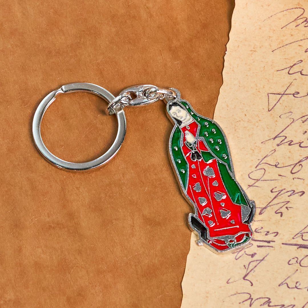 Christianartworkshop Colorful Style Our Lady of Guadalupe Enamel Key Chain: Faith in Vivid Tones - Our Lady - image 1