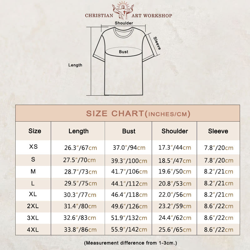 Christianartworkshop Storm Conqueror: Empowering Message Women's T-shirt