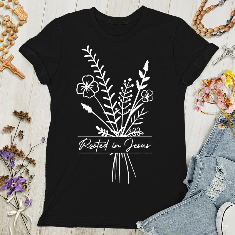 Christianartworkshop Rooted in Jesus Women's T-shirt