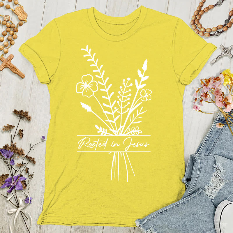 Christianartworkshop Rooted in Jesus Women's T-shirt