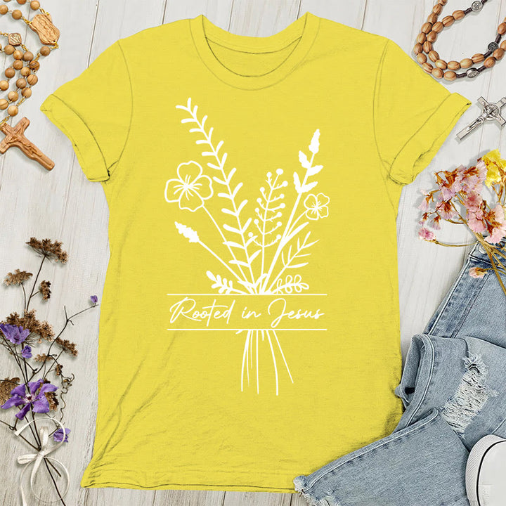 Christianartworkshop Rooted in Jesus Women's T-shirt