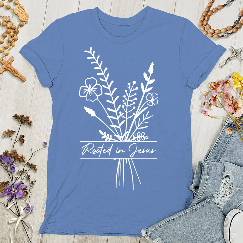 Christianartworkshop Rooted in Jesus Women's T-shirt