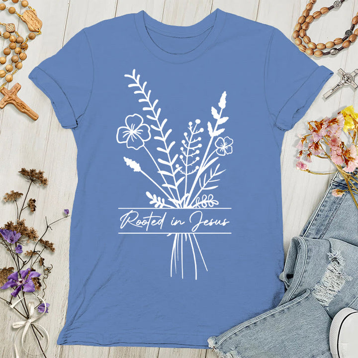 Christianartworkshop Rooted in Jesus Women's T-shirt