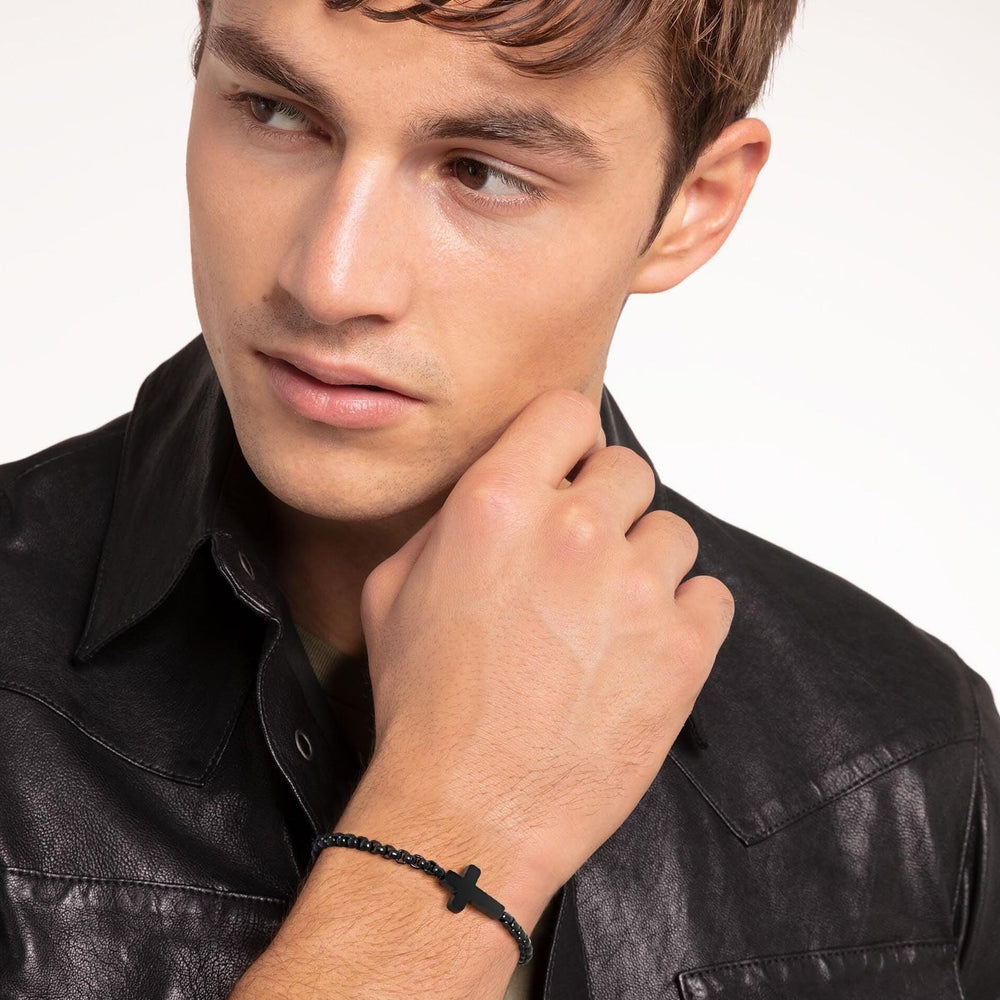 FREE Today: Minimalist Cross Chain Bracelets: Two Colors with Blessing Card - image 2