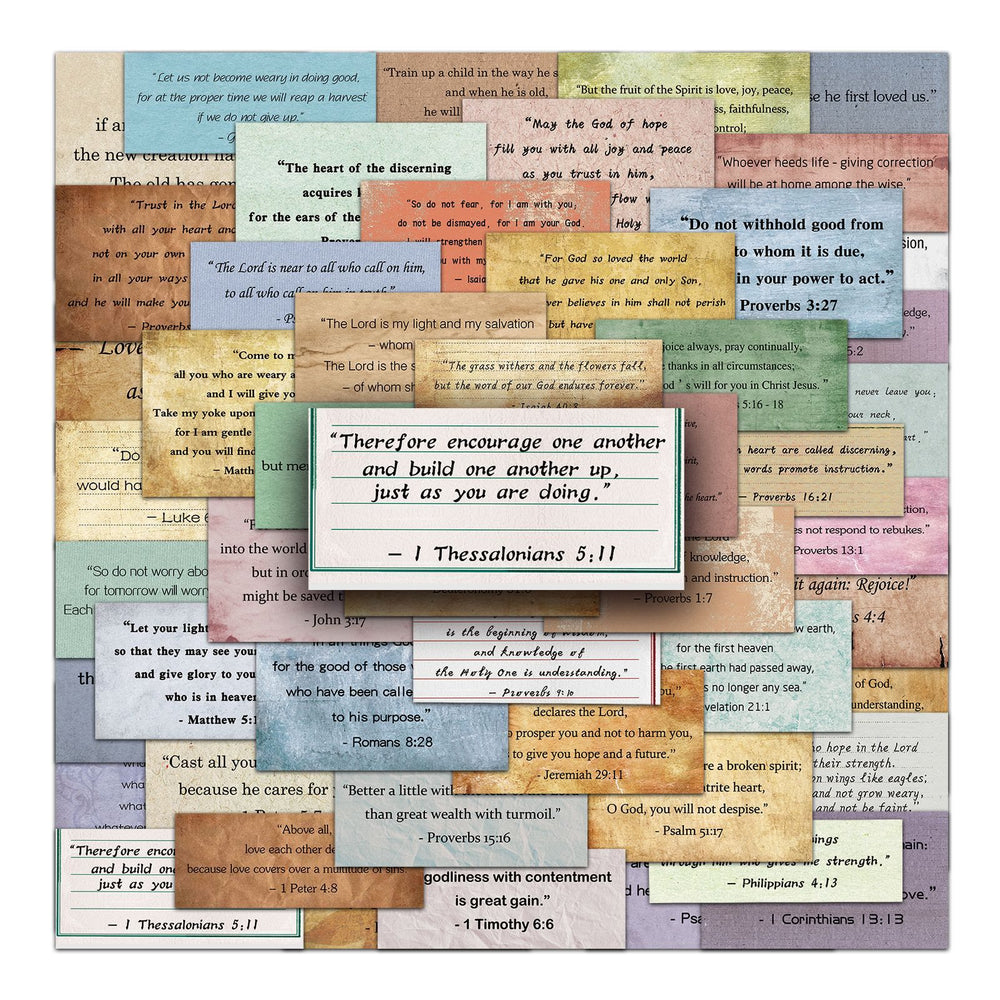 Christianartworkshop Vintage Daily Bible Verse Stickers Pack for DIY, Gifting & Journals - image 2