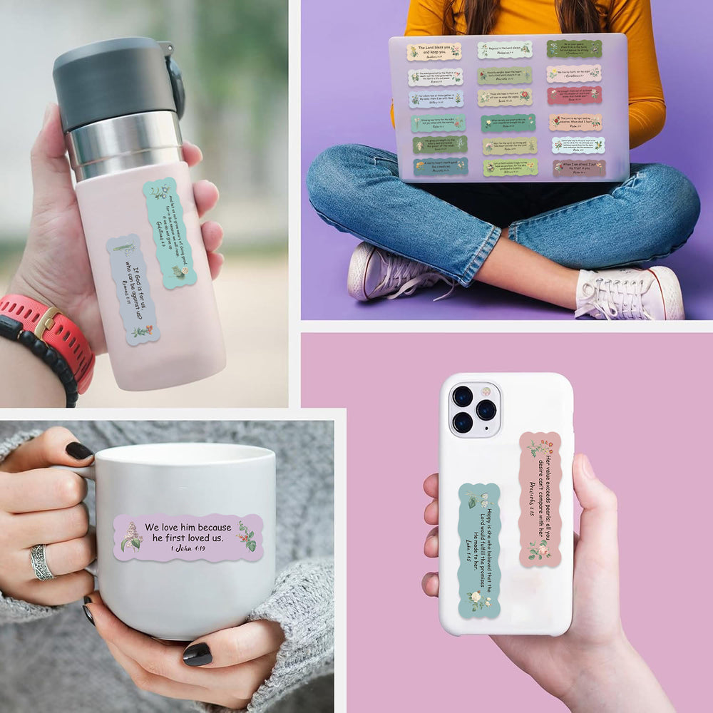 Christianartworkshop Floral Bible Verse Stickers for Scrapbooking Journals and Gift Decoration - image 2