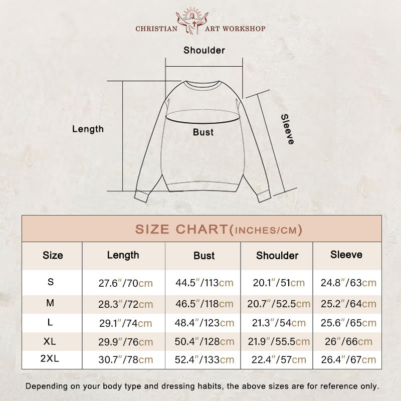 Christianartworkshop Colored Style Pilgrims of Hope Jubilee Fleece Lined Polyester Sweatshirt - image 2