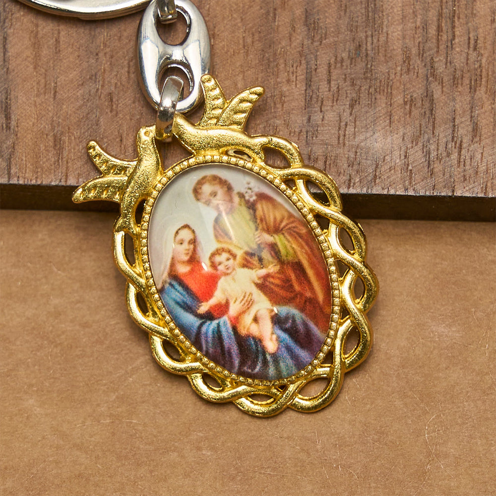 Christianartworkshop Religious Heritage Holy Family Keychain: Blending Artistry & Devotion - image 2