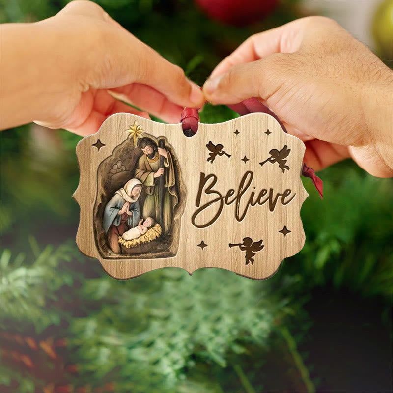 Christianartworkshop Acrylic Signs Nativity Christmas Hanging Ornaments B - image 4