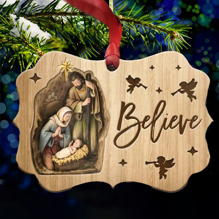 Christianartworkshop Acrylic Signs Nativity Christmas Hanging Ornaments B - image 2