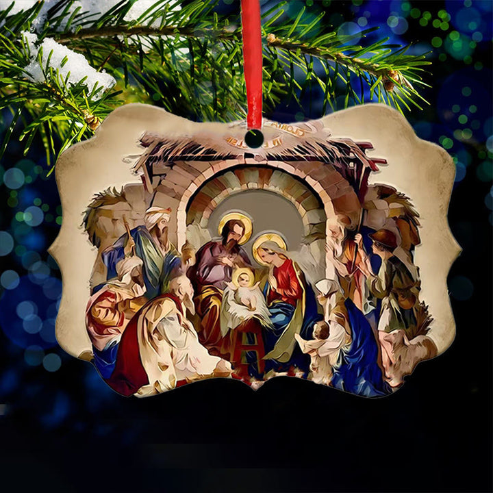 Christianartworkshop Acrylic Signs Nativity Christmas Hanging Ornaments C - image 3