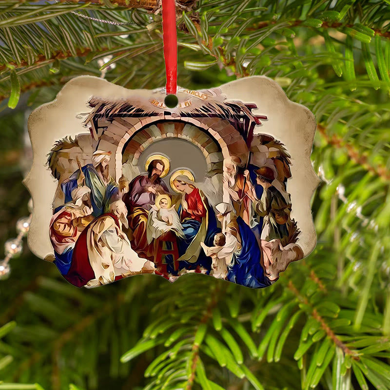 Christianartworkshop Acrylic Signs Nativity Christmas Hanging Ornaments C - image 5