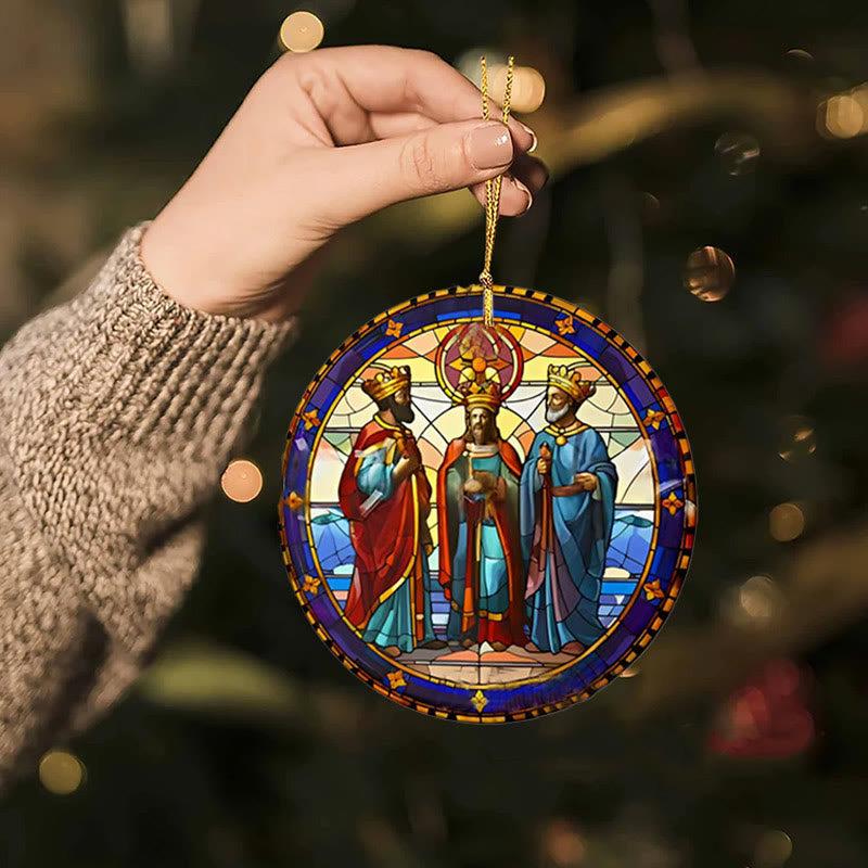 Christianartworkshop Stained Glass Styles Christian Element Hanging Ornaments E - image 2