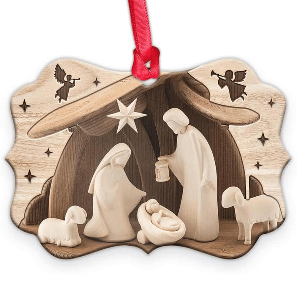 Christianartworkshop Acrylic Signs Nativity Christmas Hanging Ornaments A - image 5