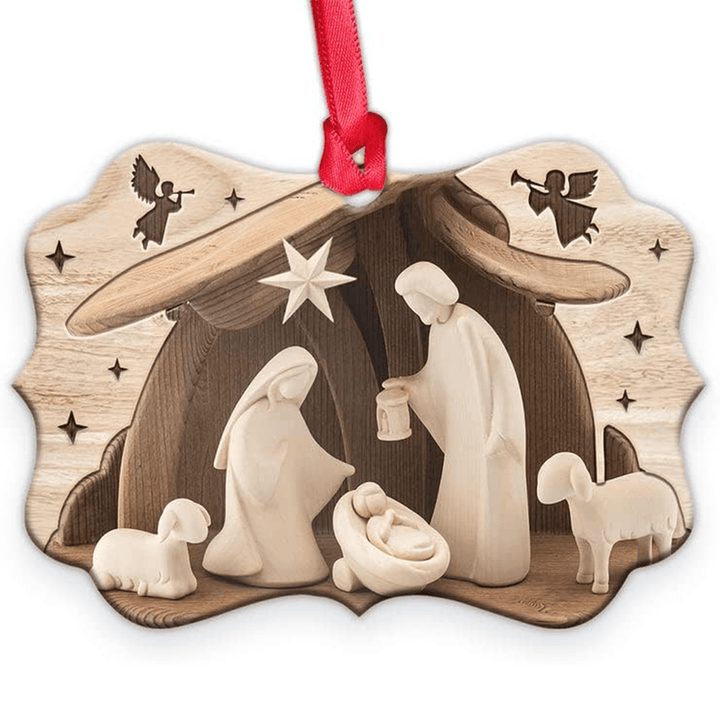 Christianartworkshop Acrylic Signs Nativity Christmas Hanging Ornaments A - image 5