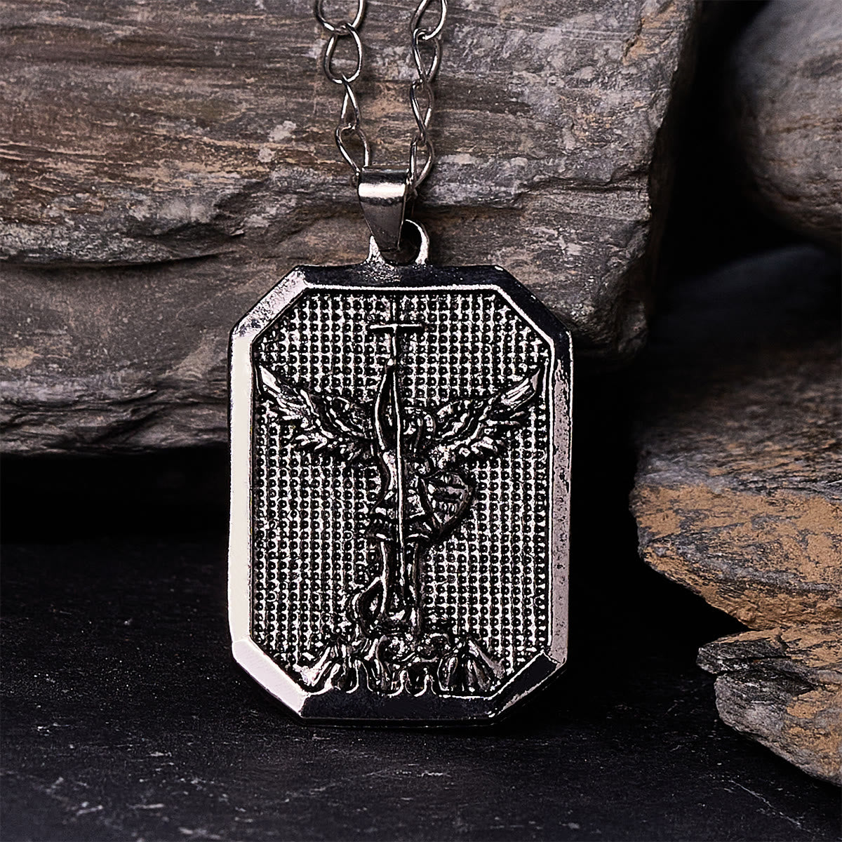 FREE Today: Faith Warrior St. Michael the Archangel Necklace