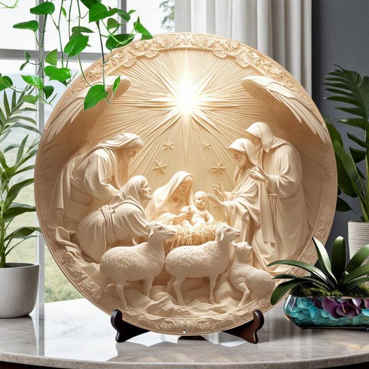Christianartworkshop Realistic Style Stereo Intricate Nativity Scene Christmas Nativity Hanging Ornaments - Style 5 - image 4