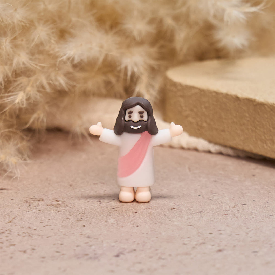 Christianartworkshop 5/10/20/30pcs Open Arms Little Jesus Figurine: 5 Colors in 1 Set - image 3