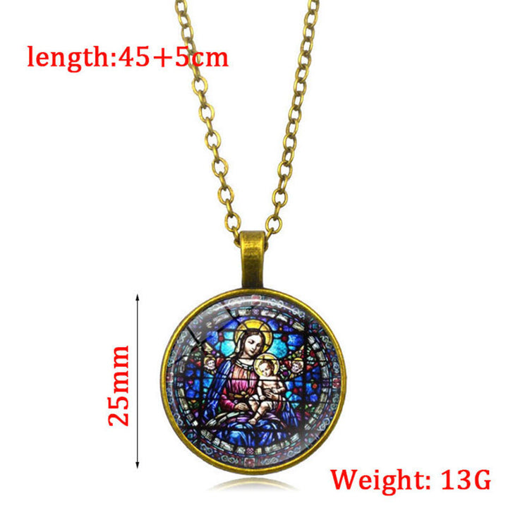 Choose Your Blessing Radiant Faith Necklace: Madonna with Child or Roses of Guadalupe  - image 5