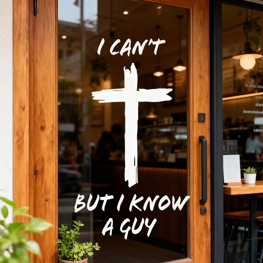 Christianartworkshop Know a Guy Cross Faith Sticker Decal for Laptops, Notebooks, Car Windows - image 3
