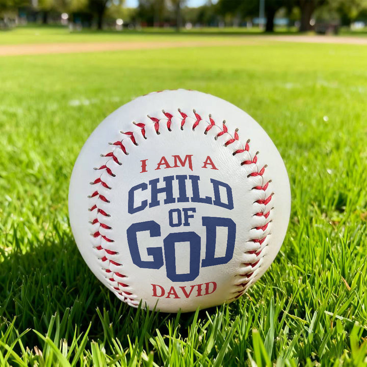 Christianartworkshop Everyday Faith Reminder Baseball: Child of God Proclamation for Play & Display - image 5