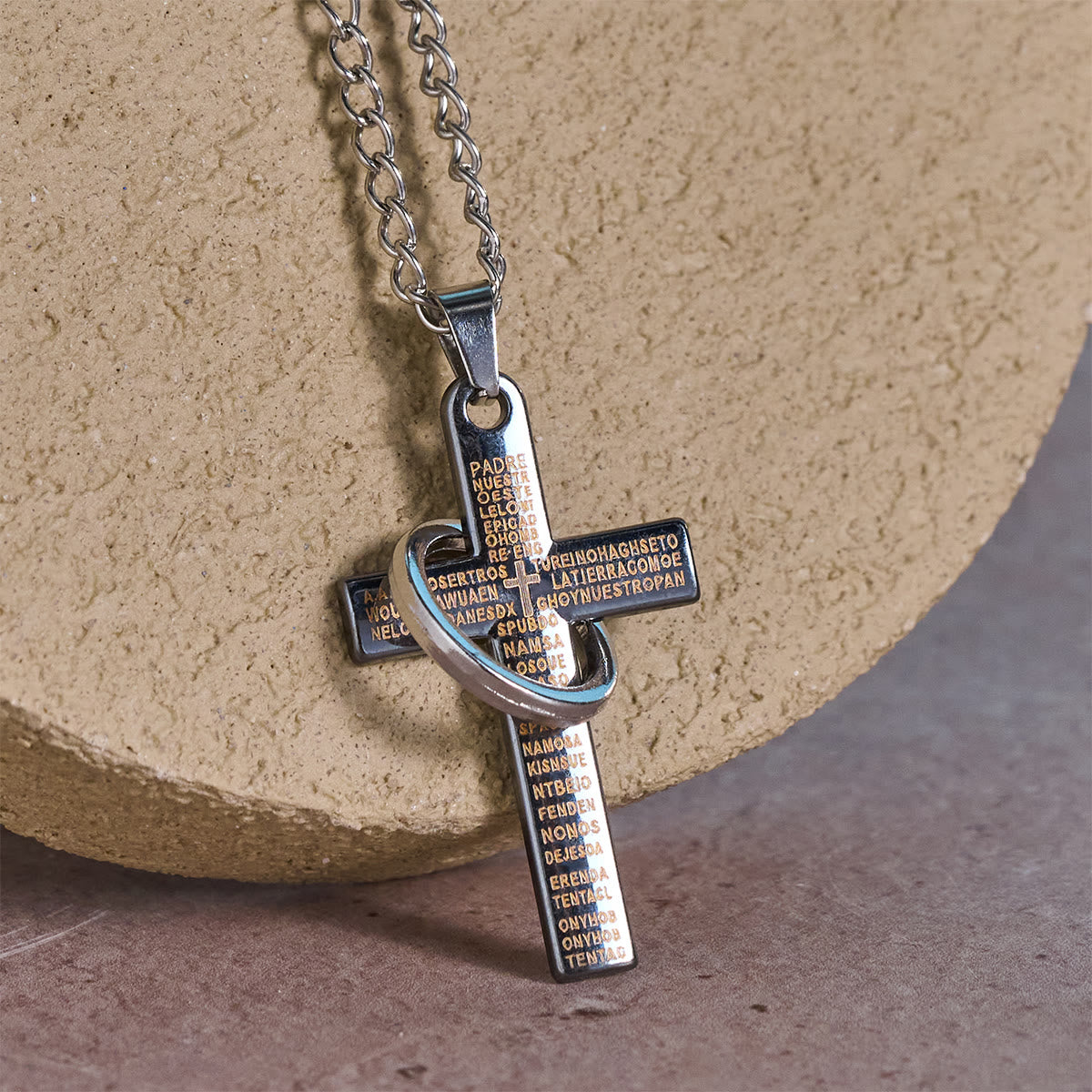 Christian Artworkshop Lord's Prayer Necklace with Interlocking