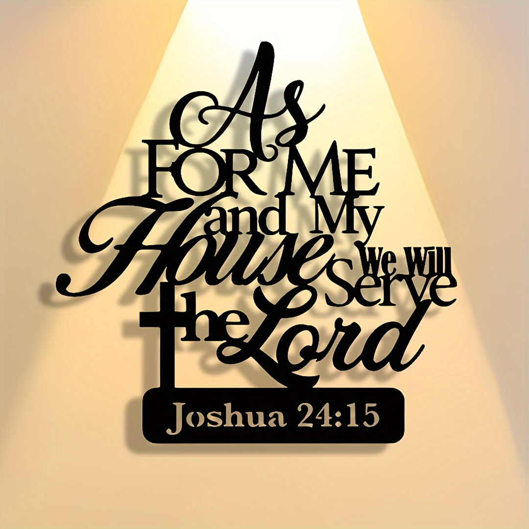Christianartworkshop Joshua 24:15 Bible Verse Metal Wall Decor: As for Me and My House - image 13
