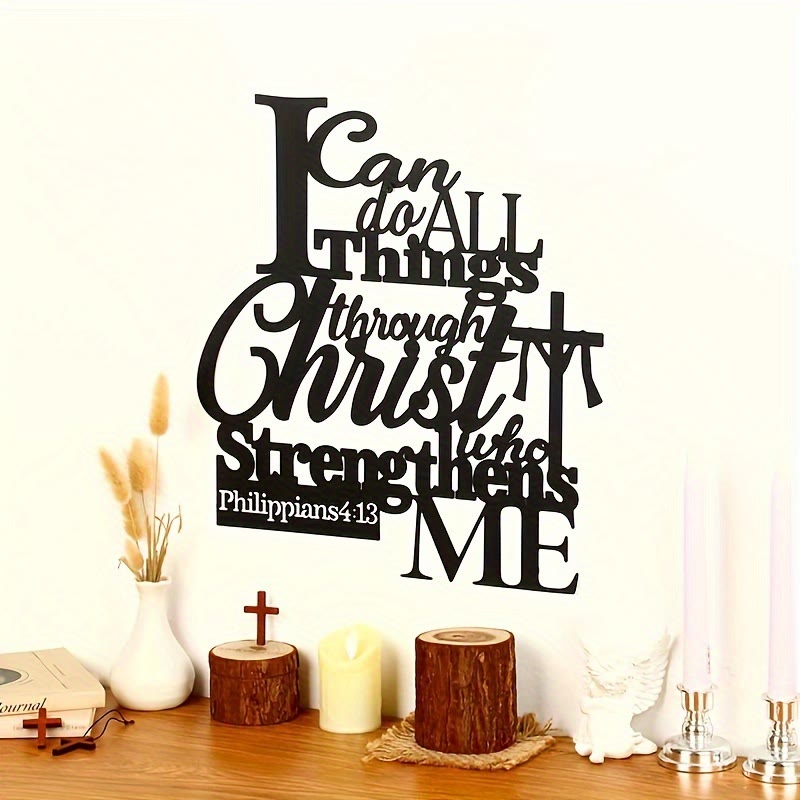 Christianartworkshop Through Christ Who Strengthens Me Metal Wall Decor: Inspired by Philippians 4:13 - image 5