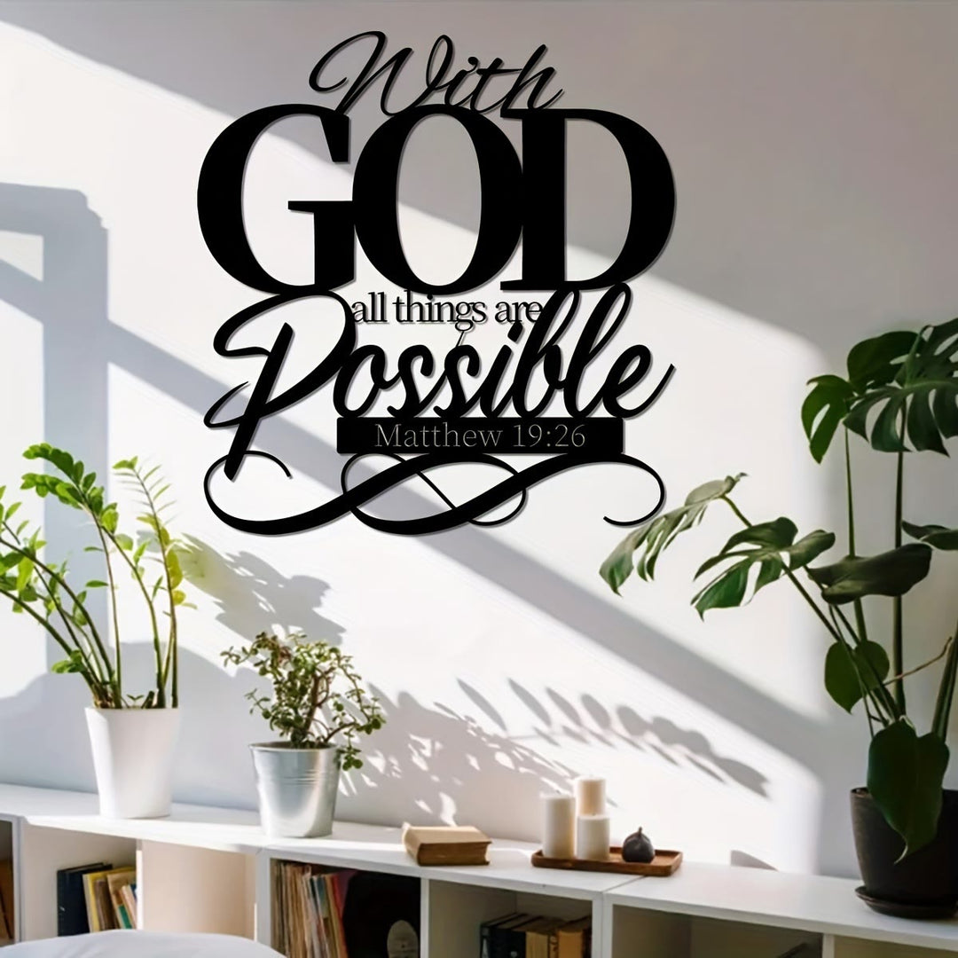Christianartworkshop With God All Things Are Possible Metal Wall Decor for Faithful Homes - image 7