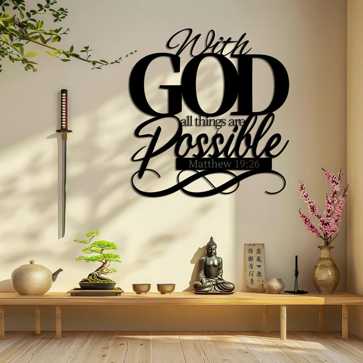 Christianartworkshop With God All Things Are Possible Metal Wall Decor for Faithful Homes - image 8