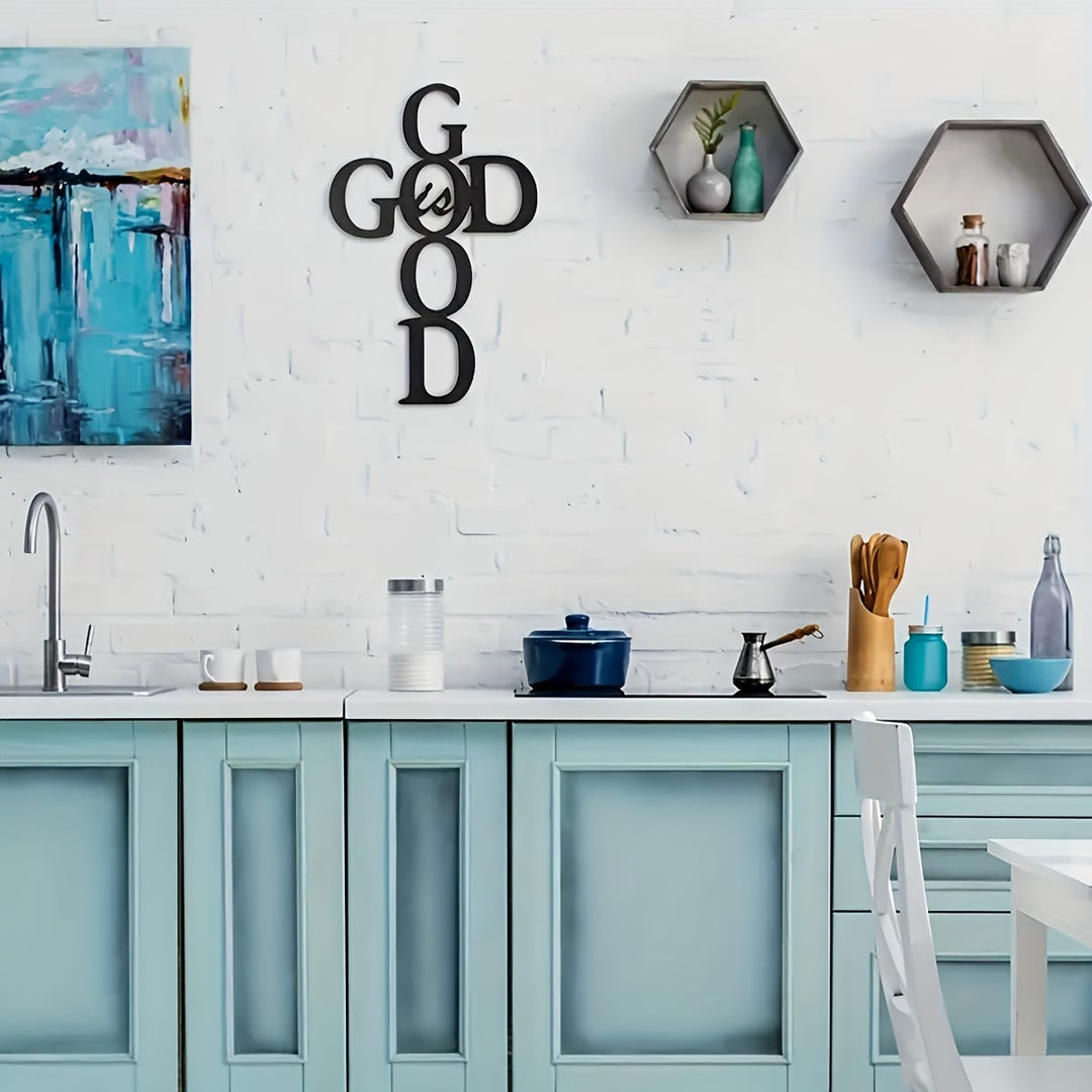 Christianartworkshop God Is Good Metal Wall Decor: Simple Yet Powerful Faith Sign - image 8